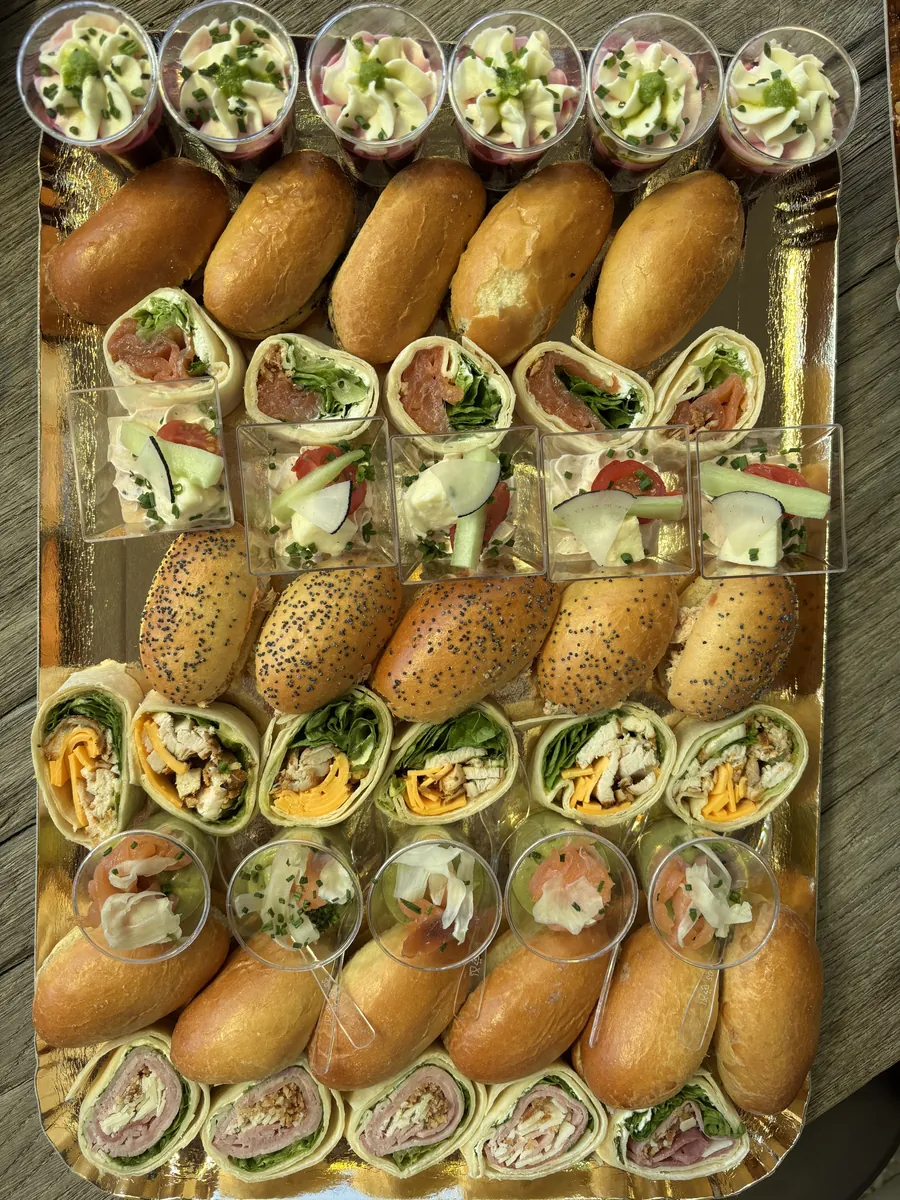 Plateau de wraps et mini-sandwichs
